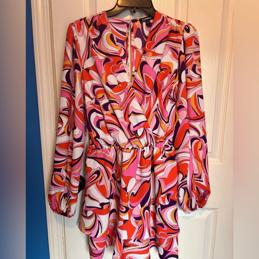 Vibrant Swirl Pattern Romper